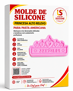 MOLDE DE SILICONE PRINCESA PARA PASTA AMERICANA