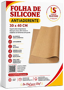 FOLHA DE SILICONE ANTIADERENTE TEFLON