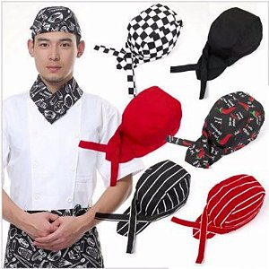 CHAPÉU TAMPÃO VERMELHO PARA COZINHEIRO