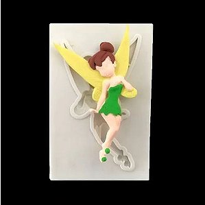 MINI MOLDE SILICONE FADA FLOR,  PARA DECORAÇÃO