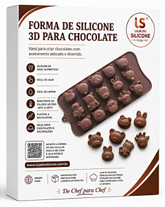 MOLDE E FORMAS DE SILICONE PARA CHOCOLATE