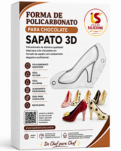 MOLDE POLICARBONATO PARA MINI SAPATO DE CHOCOLATE