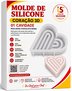 MOLDE DE SILICONE PARA RESINA OU GESSO