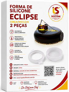 FORMA DE SILICONE ECLIPSE, CONJUNTO COM DUAS PEÇAS