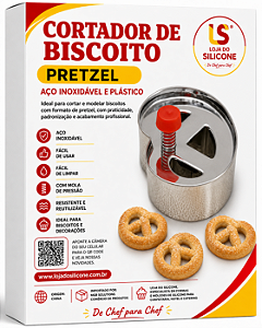 CORTADOR BISCOITO PRETZEL EM AÇO INOXIDÁVEL E PLÁSTICO