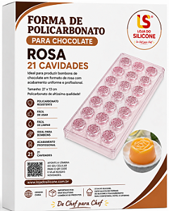 FORMA DE POLICARBONATO FLOR PARA CHOCOLATE