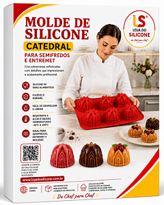 FORMA E MOLDE DE SILICONE CATEDRAL 06 CAVIDADES