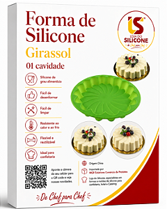 FORMA E MOLDE DE SILICONE GIRASSOL