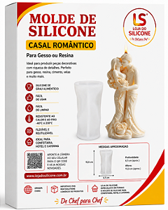 MOLDE DE SILICONE PARA VELAS CASAL