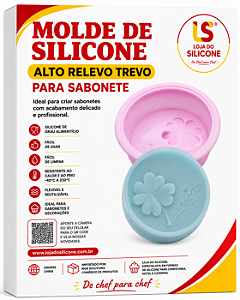 MOLDE FORMA DE SILICONE PARA SABONETE TREVO