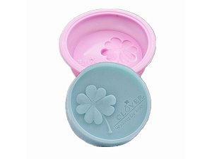 MOLDE FORMA DE SILICONE PARA SABONETE TREVO