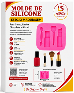 MOLDE DE SILICONE ESTOJO MAQUIAGEM