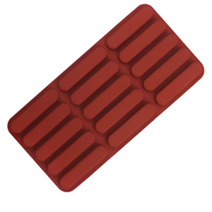 FORMA DE SILICONE ANTIADERENTE PARA ECLAIR 15 CAVIDADES
