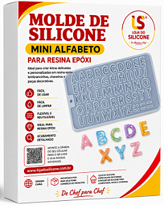 MOLDE DE SILICONE ALFABETO