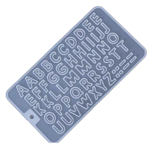 MOLDE DE SILICONE ALFABETO