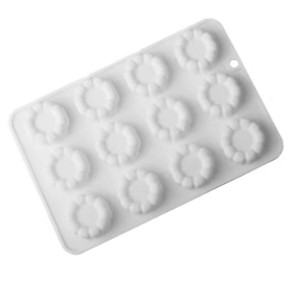FORMA DE SILICONE FLOR 12 CAVIDADES PARA MINI DOCES