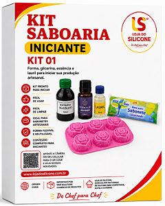 KIT 01 SABOARIA PARA INICANTE FORMA GLICERINA ESSENCIA E LAURIL