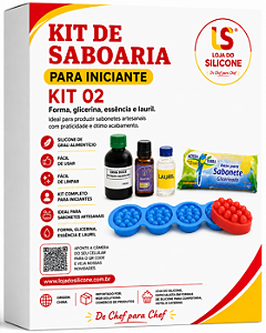 KIT 02 SABOARIA PARA INICANTE FORMA GLICERINA ESSENCIA E LAURIL
