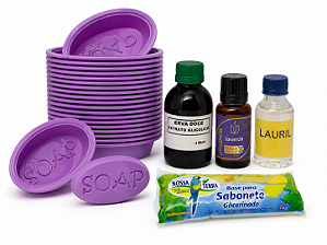 KIT 06 SABOARIA PARA INICANTE FORMA GLICERINA ESSENCIA E LAURIL