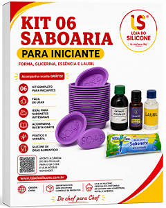 KIT 06 SABOARIA PARA INICANTE FORMA GLICERINA ESSENCIA E LAURIL