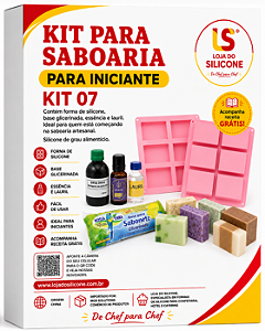 KIT 07 SABOARIA PARA INICANTE FORMA GLICERINA ESSENCIA E LAURIL