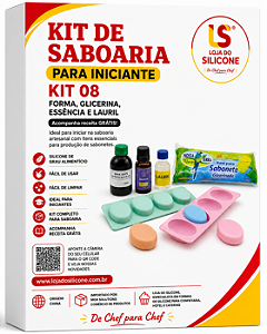 KIT 08 SABOARIA PARA INICANTE FORMA GLICERINA ESSENCIA E LAURIL