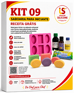 KIT 09 SABOARIA PARA INICANTE FORMA GLICERINA ESSENCIA E LAURIL