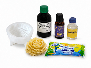 KIT 10 SABOARIA PARA INICANTE FORMA GLICERINA ESSENCIA E LAURIL