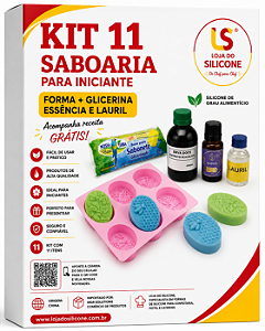 KIT 11 SABOARIA PARA INICANTE FORMA GLICERINA ESSENCIA E LAURIL