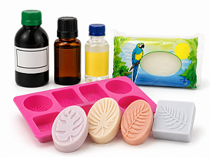 KIT 12 SABOARIA PARA INICANTE FORMA GLICERINA ESSENCIA E LAURIL