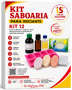 KIT 12 SABOARIA PARA INICANTE FORMA GLICERINA ESSENCIA E LAURIL
