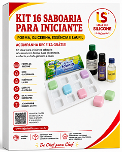 KIT 16 SABOARIA PARA INICANTE FORMA GLICERINA ESSENCIA E LAURIL