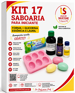 KIT 17 SABOARIA PARA INICANTE FORMA GLICERINA ESSENCIA E LAURIL