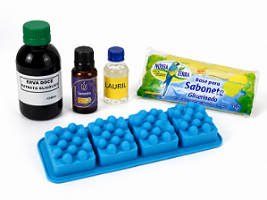 KIT 18 SABOARIA PARA INICANTE FORMA GLICERINA ESSENCIA E LAURIL
