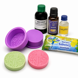 KIT 19 SABOARIA PARA INICANTE FORMA GLICERINA ESSENCIA E LAURIL