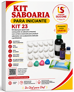 KIT 23 SABOARIA PARA INICANTE FORMA GLICERINA ESSENCIA E LAURIL