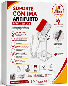 SUPORTE PARA CELULAR EXPOSIÇÃO ANTE FURTO COM IMÃ