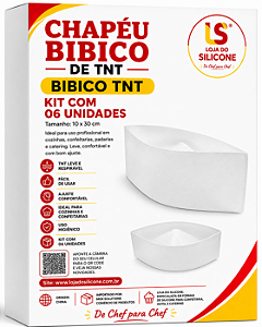 CHAPÉU BIBICO TNT KIT COM 6 UNIDADES