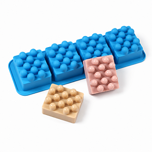 MOLDE DE SILICONE PARA SABONETE MODELO BOLHAS