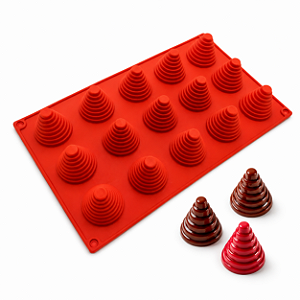 FORMA DE SILICONE CONE 15 CAVIDADES