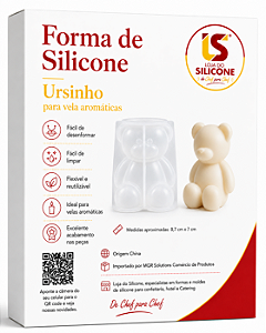 MOLDE DE SILICONE URSINHO PARA VELAS AROMÁTICAS