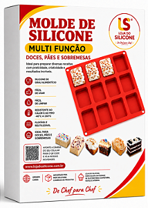 FORMA DE SILICONE MULTI FUNÇÃO 12 CAVIDADES