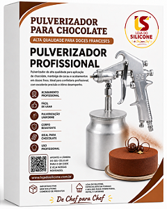PULVERIZADOR PARA AFEITO AVELUDADO EM DOCES E SOBREMESAS