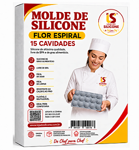 MOLDE DE SILICONE SANTA ANA FLORAL 15 CAVIDADES