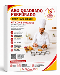 KIT COM 5 AROS PERFURADOS EM AÇO INOX TAMANHO 7.5X2CM