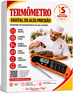 TERMÔMETRO DIGITAL DE ALTA PRECISÃO PARA GASTRONOMIA