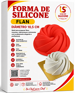 FORMA DE SILICONE PARA FLAN E SOBREMESAS