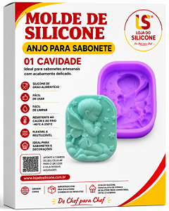 MOLDE DE SILICONE PARA SABONETE ALTO RELEVO