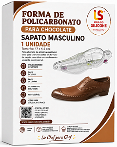 FORMA POLICARBONATO 3D PARA SAPATO DE CHOCOLATE