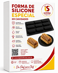 FORMA DE SILICONE ESPECIAL PARA MUSSES E SOBREMESAS